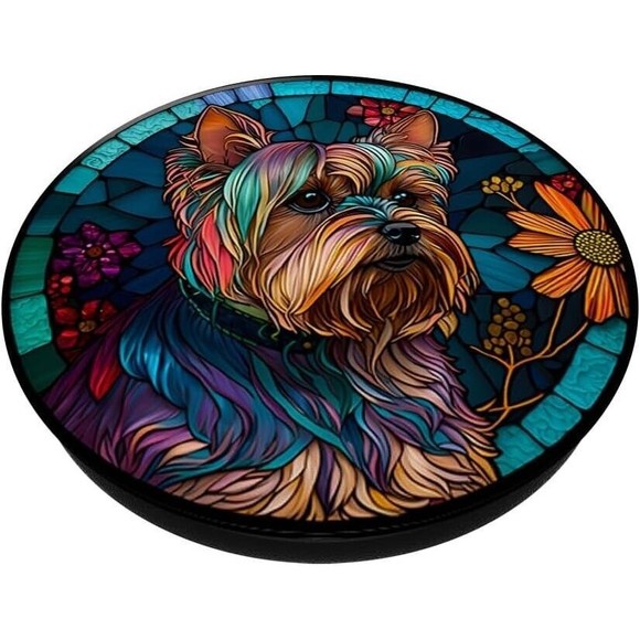 PopSockets Yorkie Yorkshire Terrier Dog Cell Phone for Women Swappable PopGrip - Picture 4 of 10